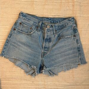 Levi's Light Blue Jean Shorts